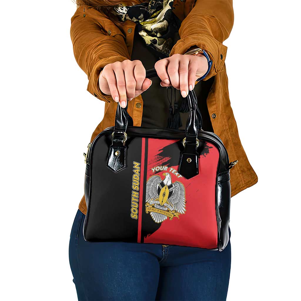 Personalized South Sudan Shoulder Handbag Coat Of Arms - Sporty Style LT15