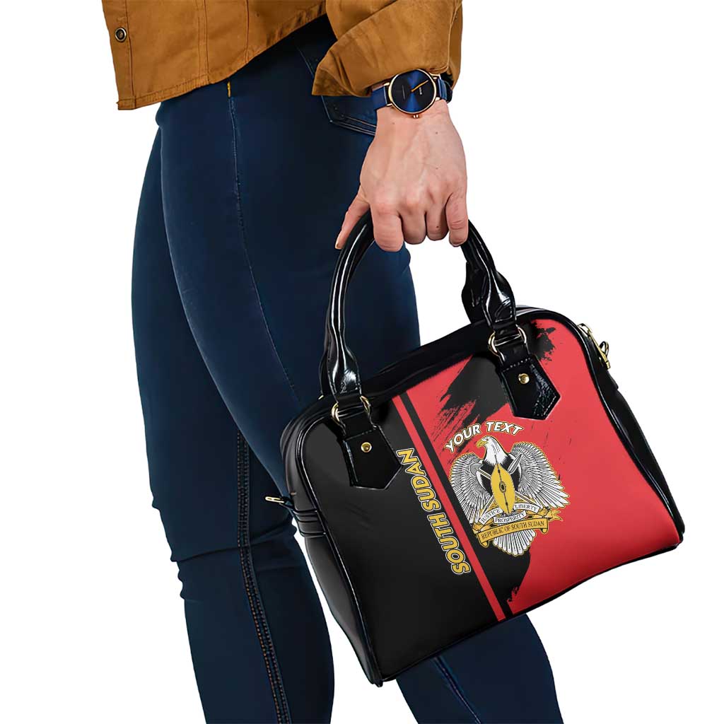Personalized South Sudan Shoulder Handbag Coat Of Arms - Sporty Style LT15