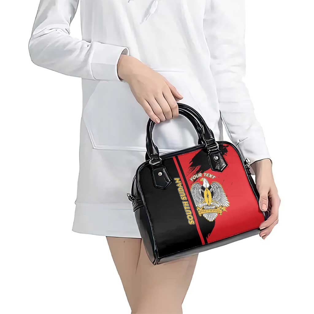 Personalized South Sudan Shoulder Handbag Coat Of Arms - Sporty Style LT15