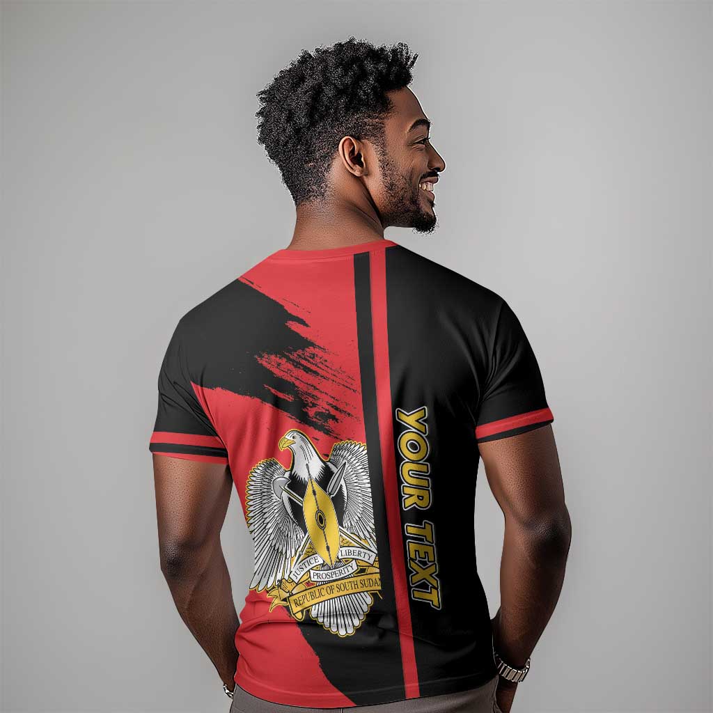 Personalized South Sudan With Coat Of Arms T shirt Sporty Style LT15