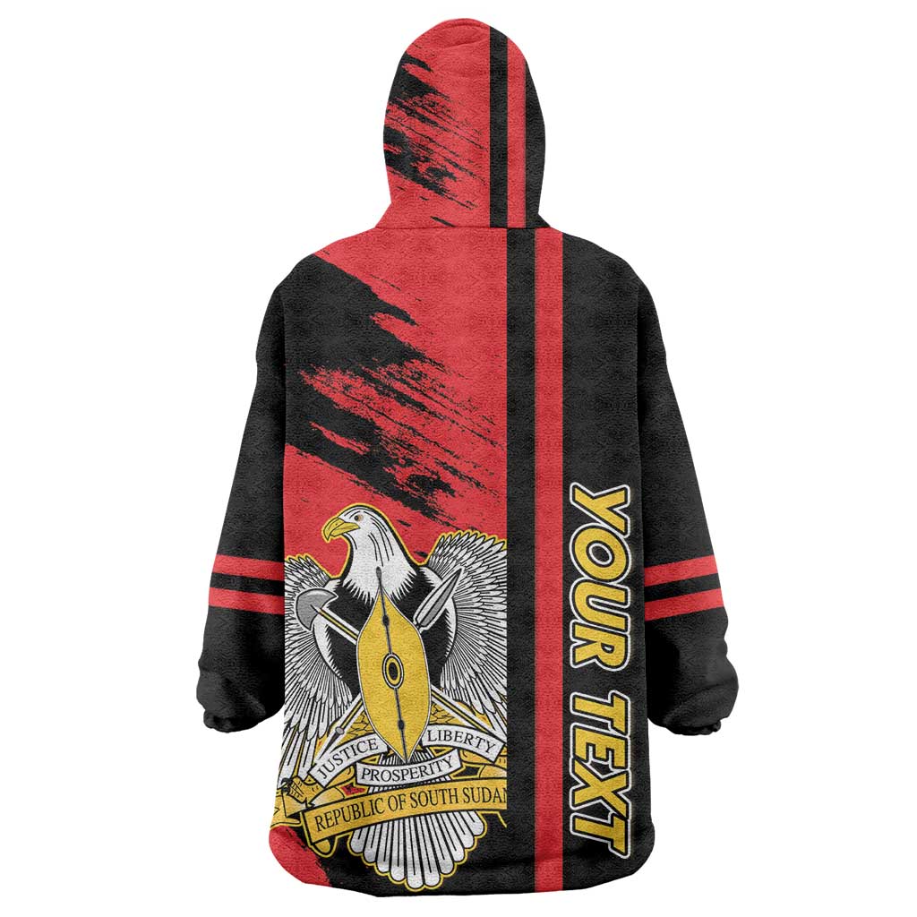 Personalized South Sudan With Coat Of Arms Wearable Blanket Hoodie Sporty Style LT15