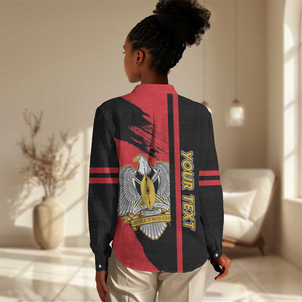 Personalized South Sudan With Coat Of Arms Women Casual Shirt Sporty Style LT15