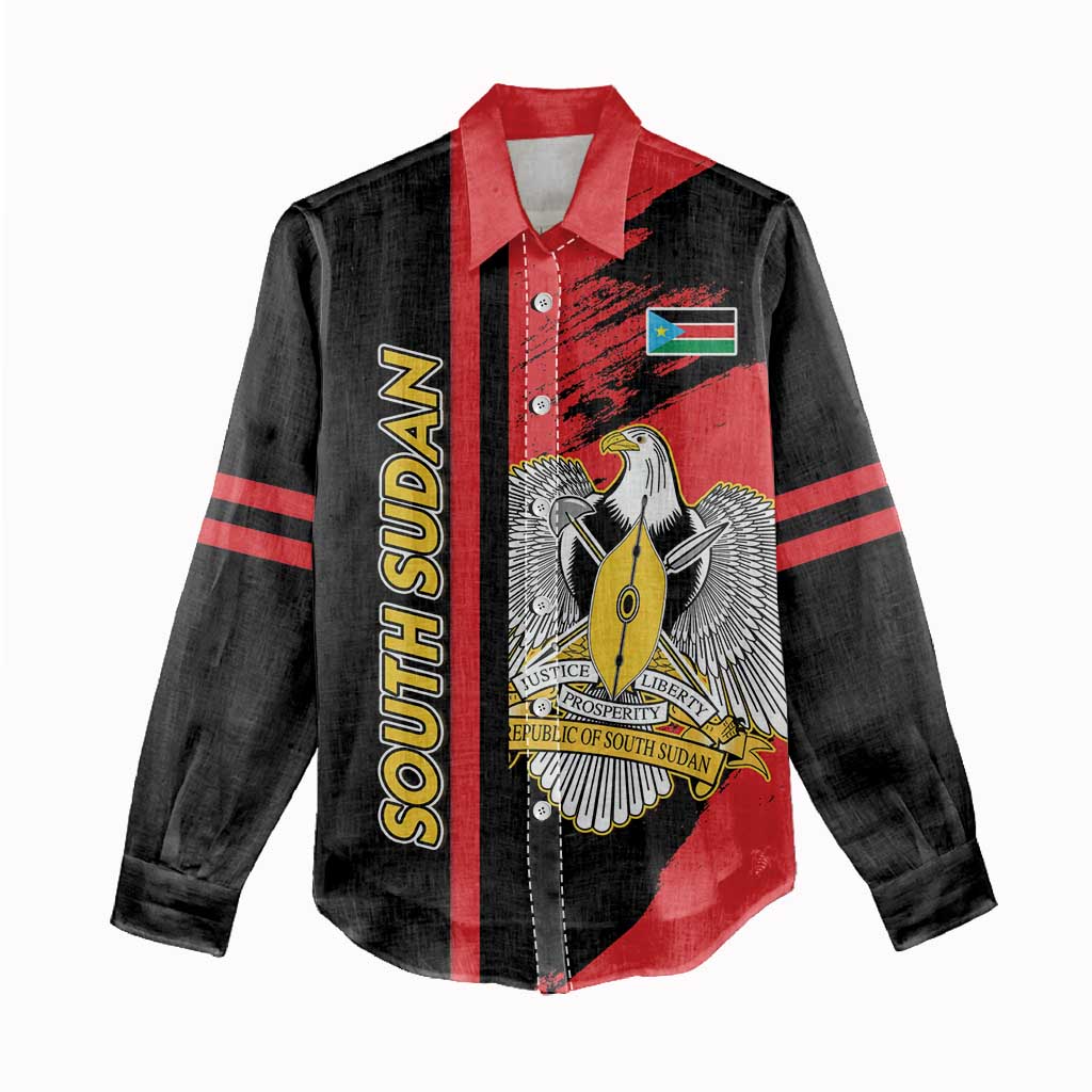 Personalized South Sudan With Coat Of Arms Women Casual Shirt Sporty Style LT15