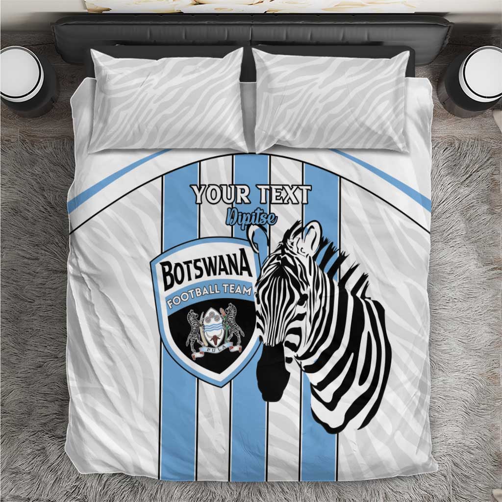 Custom Lefatshe la Botswana Football Bedding Set Come On Dipitse LT15