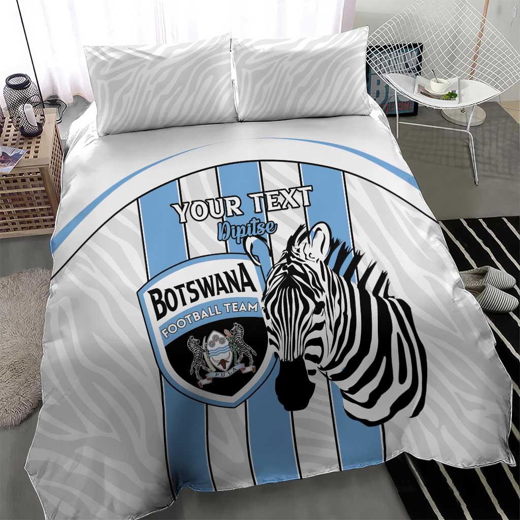 Custom Lefatshe la Botswana Football Bedding Set Come On Dipitse LT15