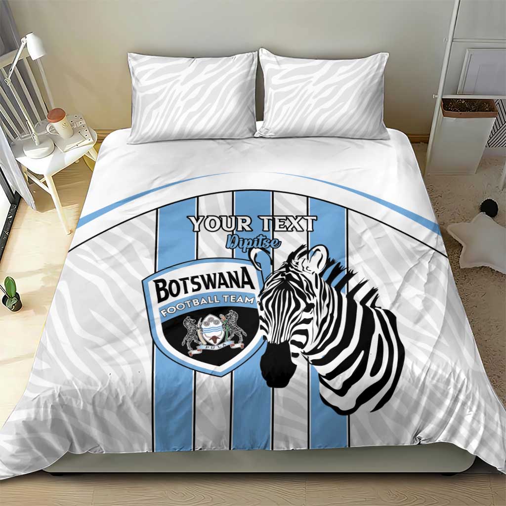 Custom Lefatshe la Botswana Football Bedding Set Come On Dipitse LT15