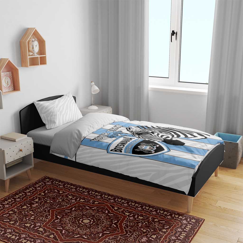 Custom Lefatshe la Botswana Football Bedding Set Come On Dipitse LT15