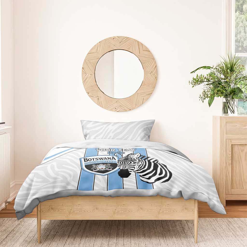 Custom Lefatshe la Botswana Football Bedding Set Come On Dipitse LT15