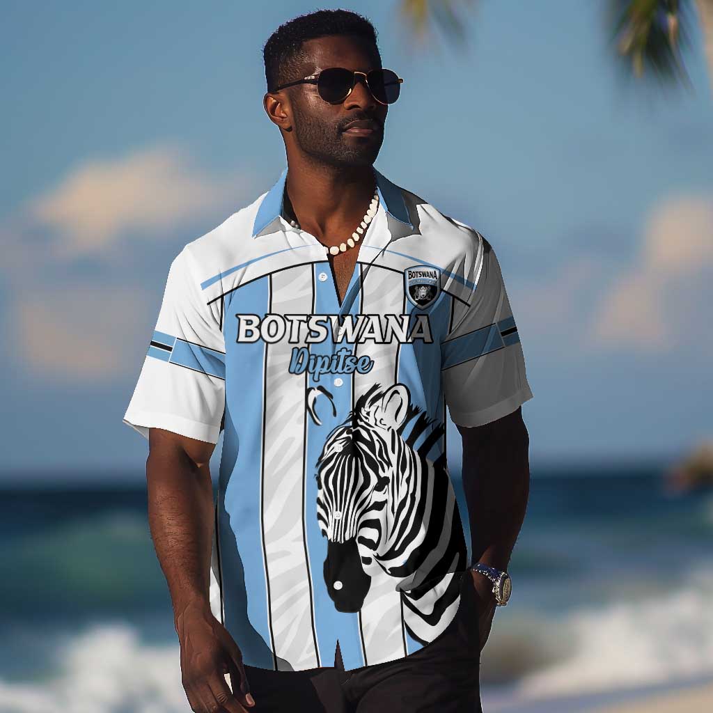 Custom Lefatshe la Botswana Football Hawaiian Shirt Come On Dipitse LT15