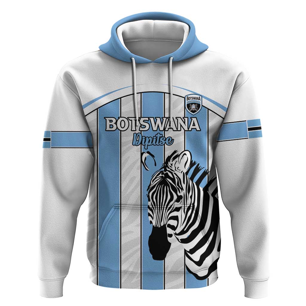 Custom Botswana Football Hoodie Come On Zebras LT15