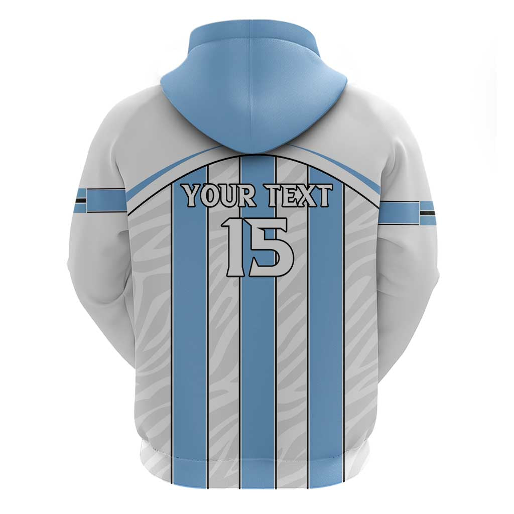 Custom Botswana Football Hoodie Come On Zebras LT15