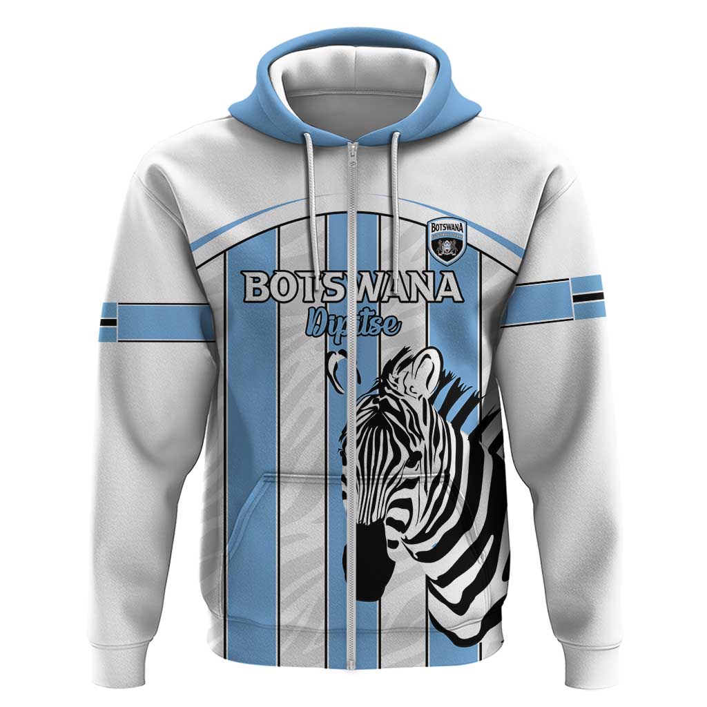 Custom Botswana Football Hoodie Come On Zebras LT15