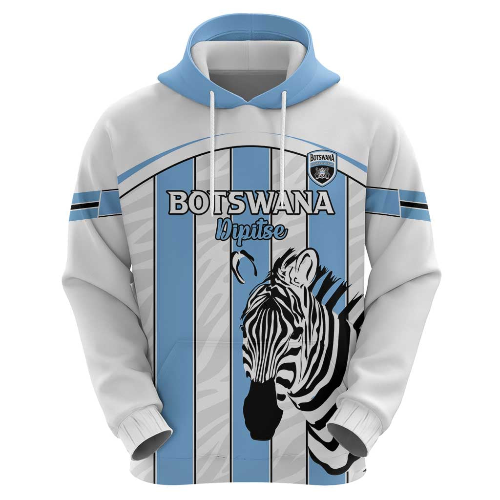 Custom Botswana Football Hoodie Come On Zebras LT15