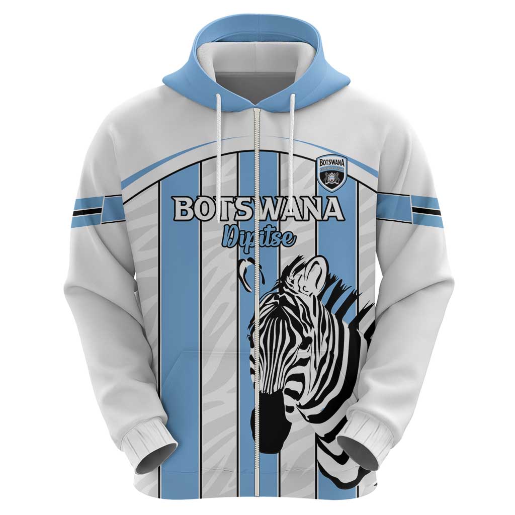 Custom Botswana Football Hoodie Come On Zebras LT15