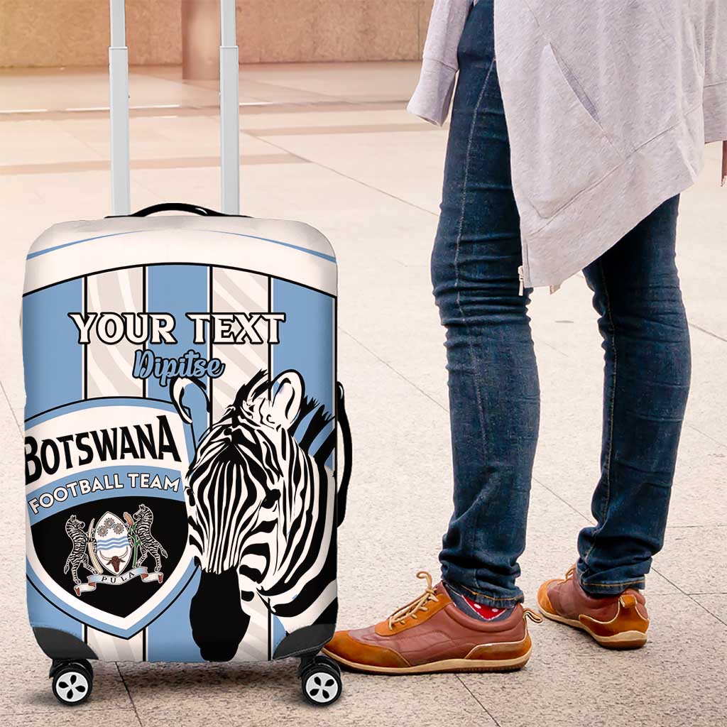 Custom Botswana Football Luggage Cover Come On Zebras LT15