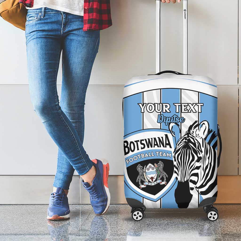 Custom Botswana Football Luggage Cover Come On Zebras LT15