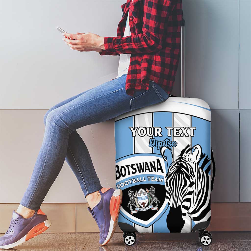 Custom Botswana Football Luggage Cover Come On Zebras LT15
