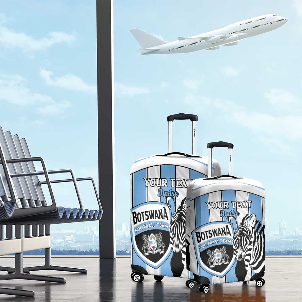 Custom Botswana Football Luggage Cover Come On Zebras LT15