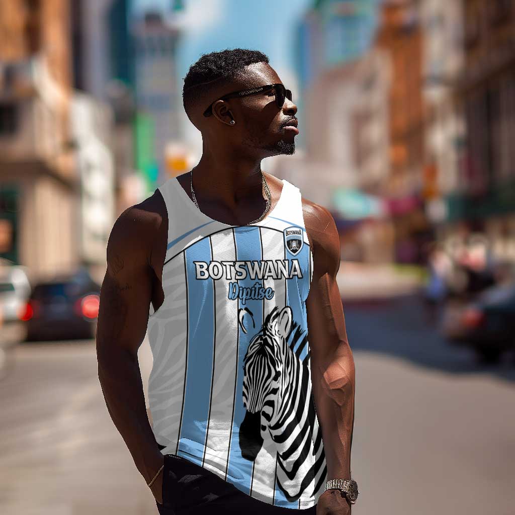 Custom Lefatshe la Botswana Football Men Tank Top Come On Dipitse LT15
