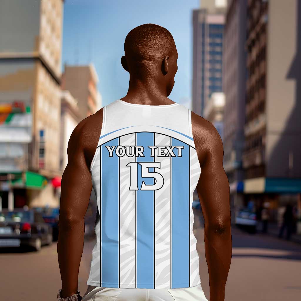 Custom Lefatshe la Botswana Football Men Tank Top Come On Dipitse LT15
