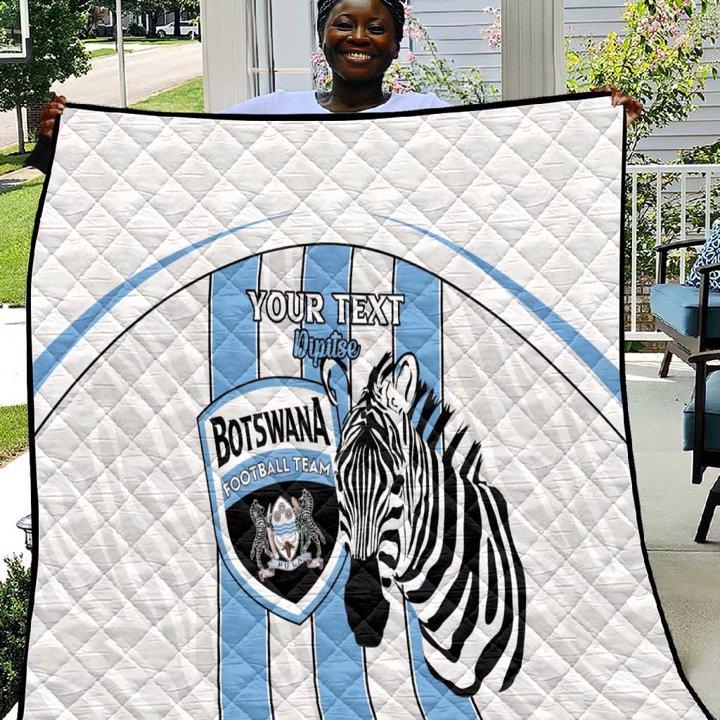 Custom Lefatshe la Botswana Football Quilt Come On Dipitse LT15