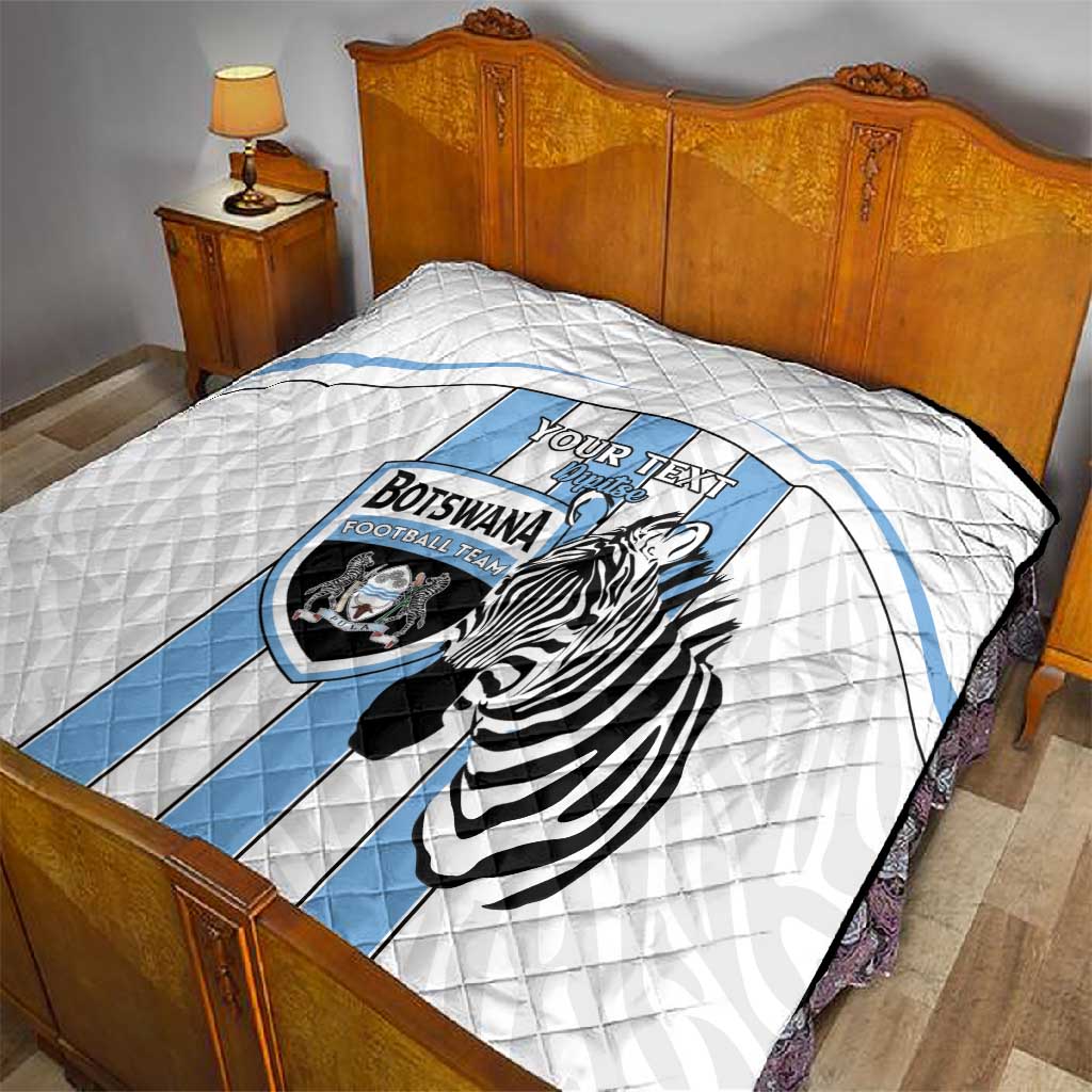 Custom Lefatshe la Botswana Football Quilt Come On Dipitse LT15