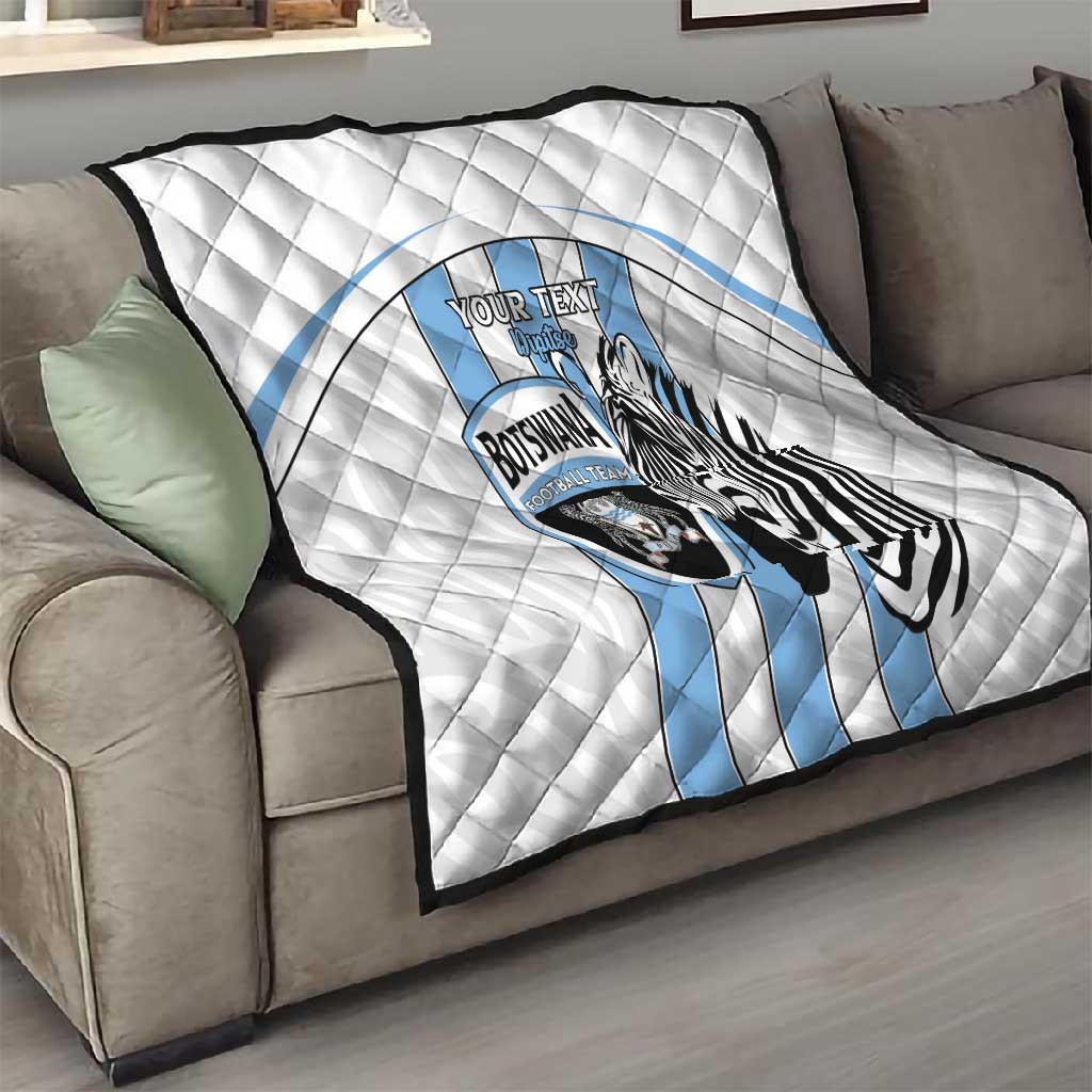Custom Lefatshe la Botswana Football Quilt Come On Dipitse LT15