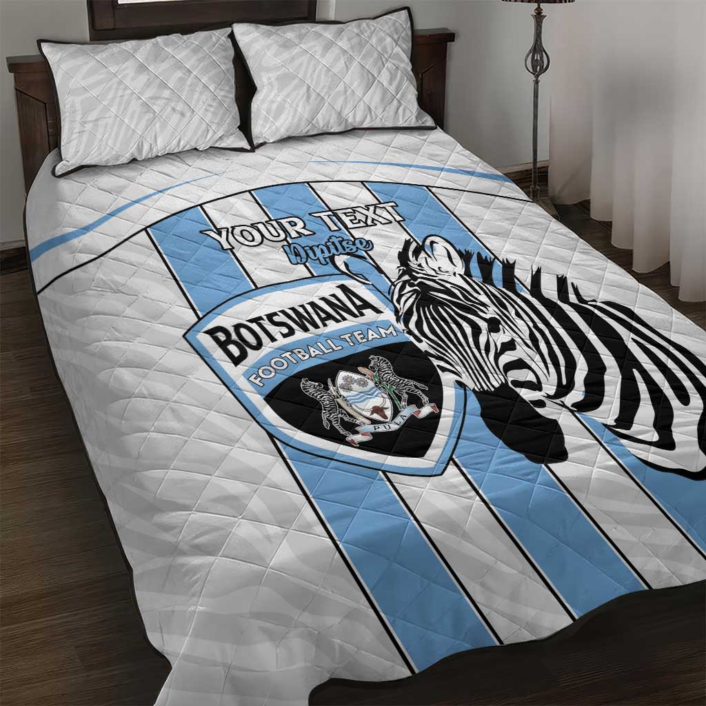 Custom Lefatshe la Botswana Football Quilt Bed Set Come On Dipitse LT15