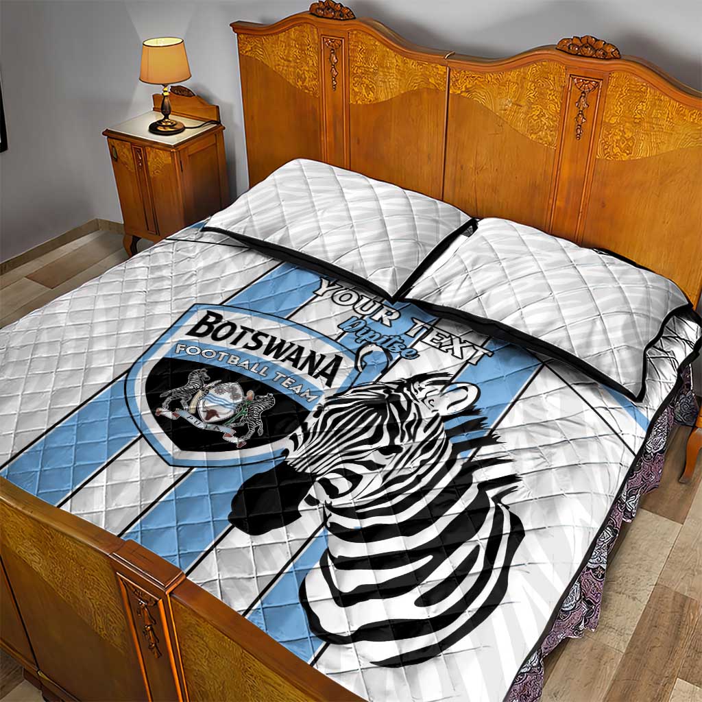 Custom Lefatshe la Botswana Football Quilt Bed Set Come On Dipitse LT15