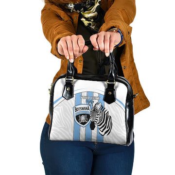 Custom Botswana Football Shoulder Handbag Come On Zebras LT15