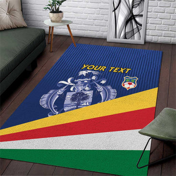 Custom Seychelles Beach Soccer 2025 Area Rug Go Champions Sesel LT15