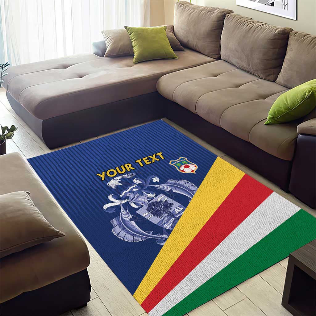 Custom Seychelles Beach Soccer 2025 Area Rug Go Champions Sesel LT15