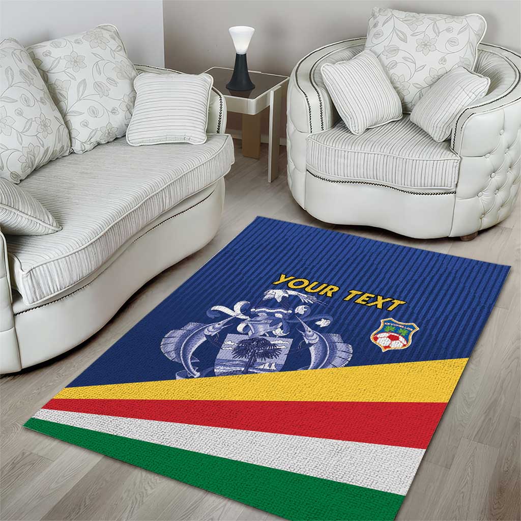 Custom Seychelles Beach Soccer 2025 Area Rug Go Champions Sesel LT15