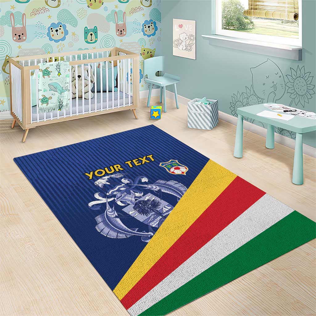 Custom Seychelles Beach Soccer 2025 Area Rug Go Champions Sesel LT15