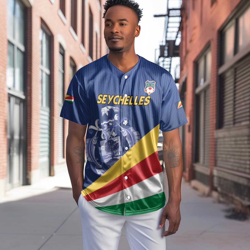 Custom Seychelles Beach Soccer 2025 Baseball Jersey Go Champions Sesel LT15