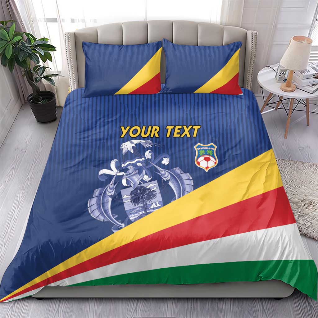Custom Seychelles Beach Soccer 2025 Bedding Set Go Champions Sesel LT15