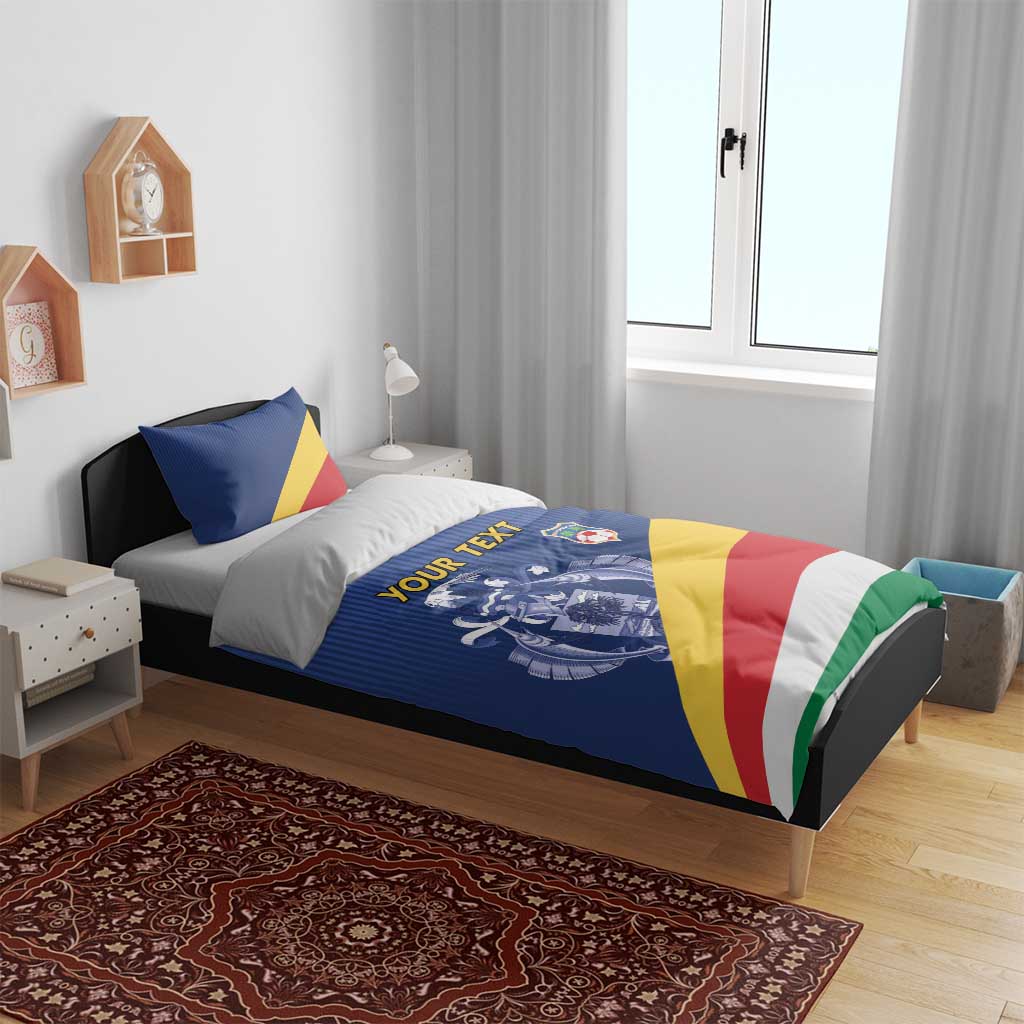 Custom Seychelles Beach Soccer 2025 Bedding Set Go Champions Sesel LT15