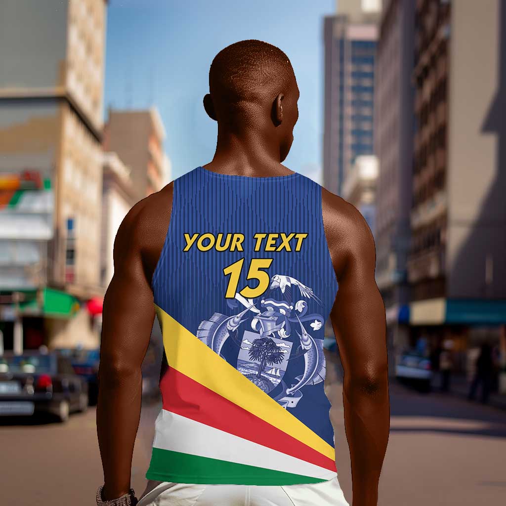 Custom Seychelles Beach Soccer 2025 Men Tank Top Go Champions Sesel LT15