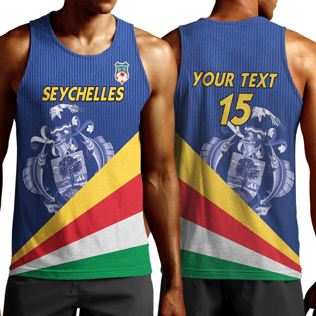 Custom Seychelles Beach Soccer 2025 Men Tank Top Go Champions Sesel LT15