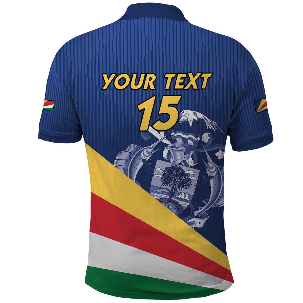 Custom Seychelles Beach Soccer 2025 Polo Shirt Flag Style LT15