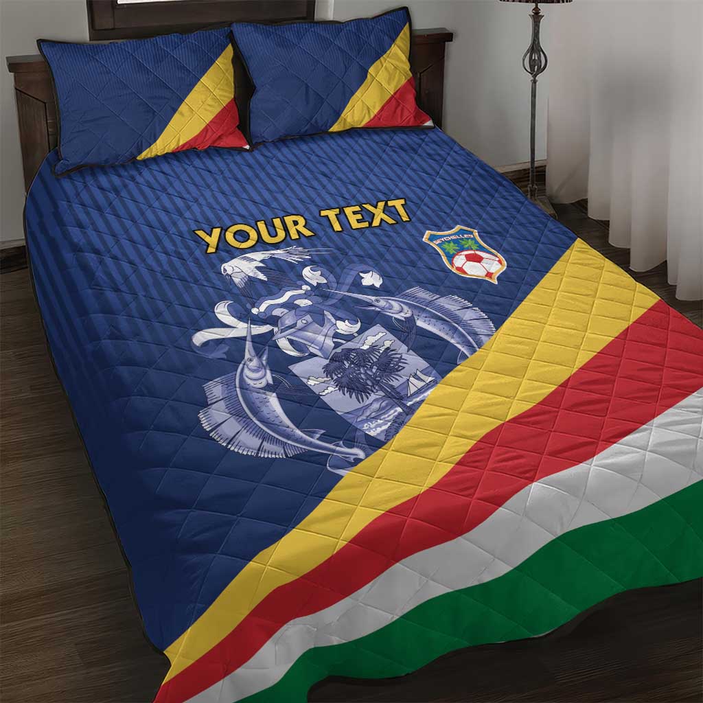 Custom Seychelles Beach Soccer 2025 Quilt Bed Set Go Champions Sesel LT15