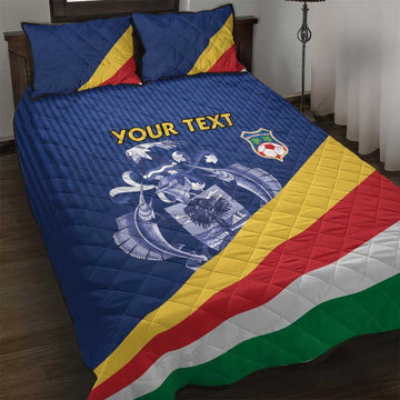 Custom Seychelles Beach Soccer 2025 Quilt Bed Set Go Champions Sesel LT15