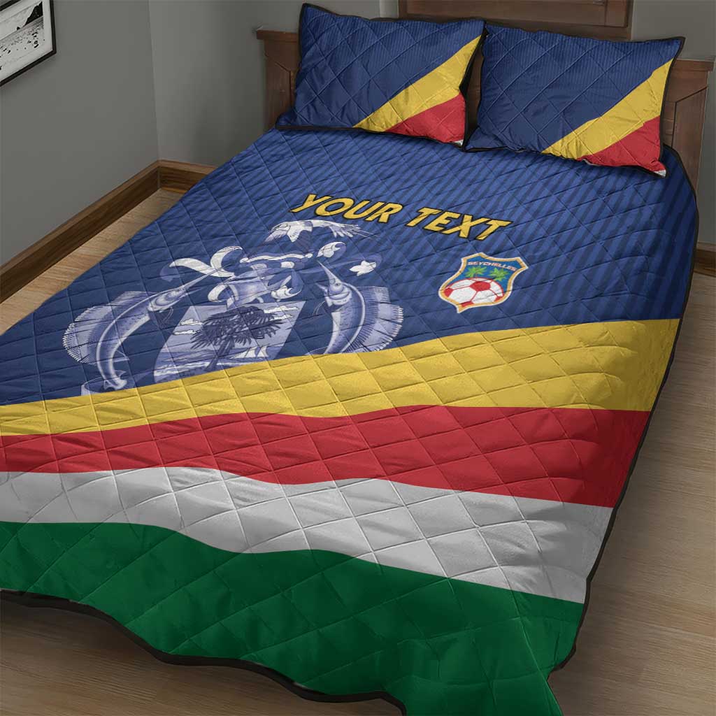 Custom Seychelles Beach Soccer 2025 Quilt Bed Set Go Champions Sesel LT15