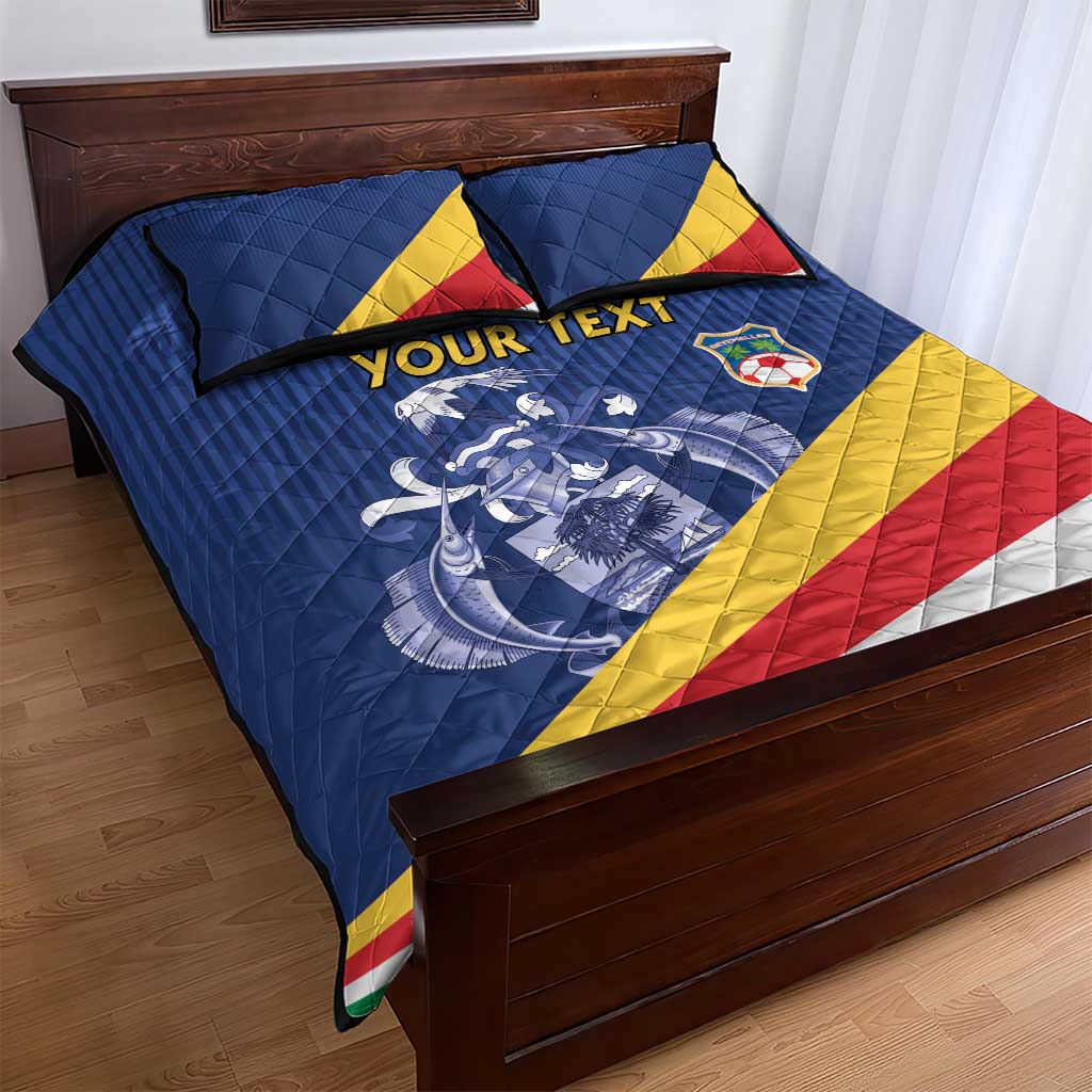 Custom Seychelles Beach Soccer 2025 Quilt Bed Set Go Champions Sesel LT15