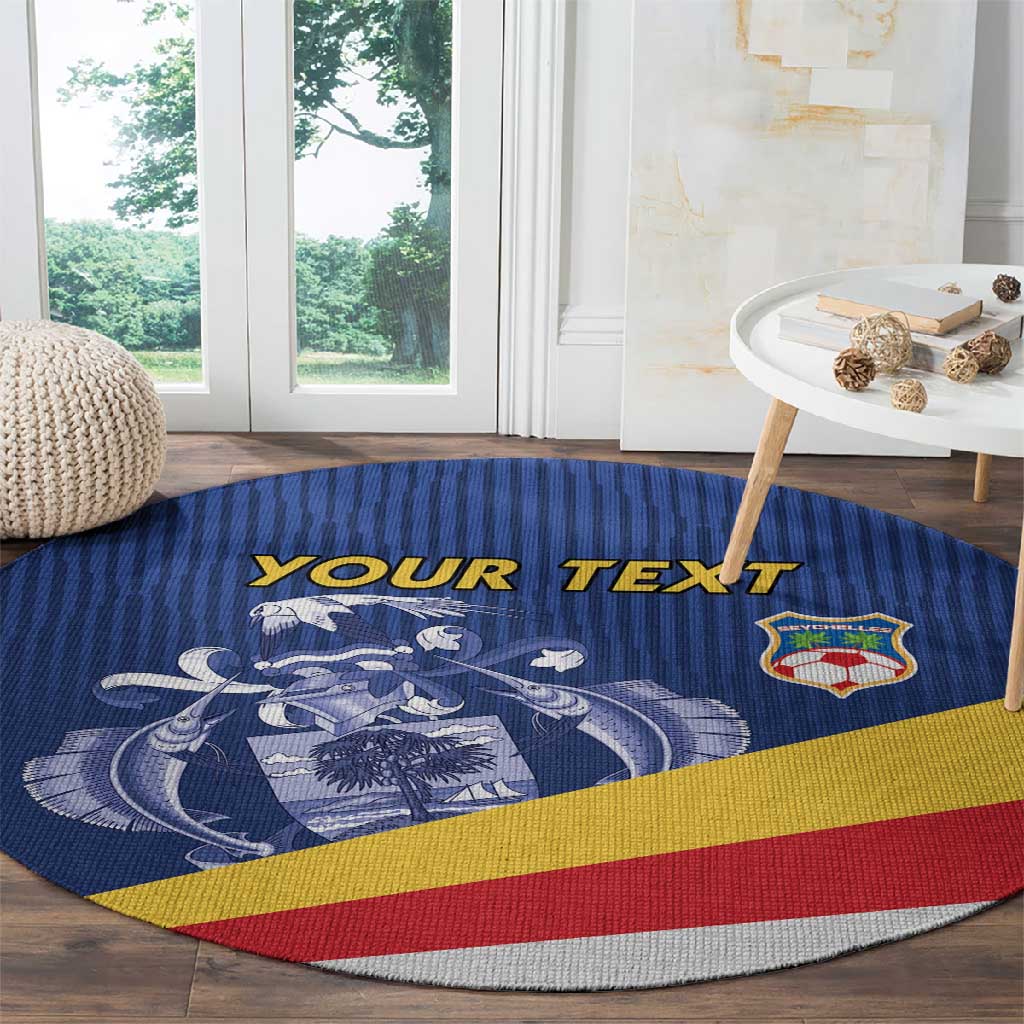 Custom Seychelles Beach Soccer 2025 Round Carpet Go Champions Sesel LT15