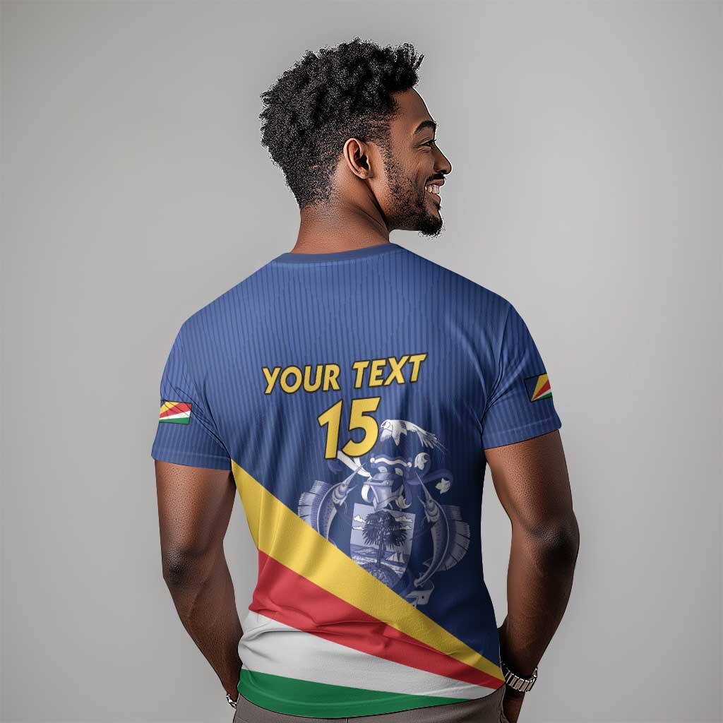 Custom Seychelles Beach Soccer 2025 T shirt Go Champions Sesel LT15