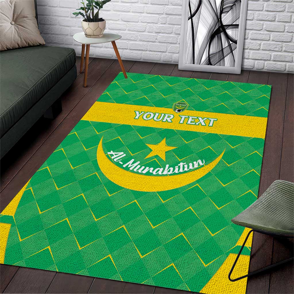 Custom Mauritania Beach Soccer 2025 Area Rug Allez Al-Murabitun LT15