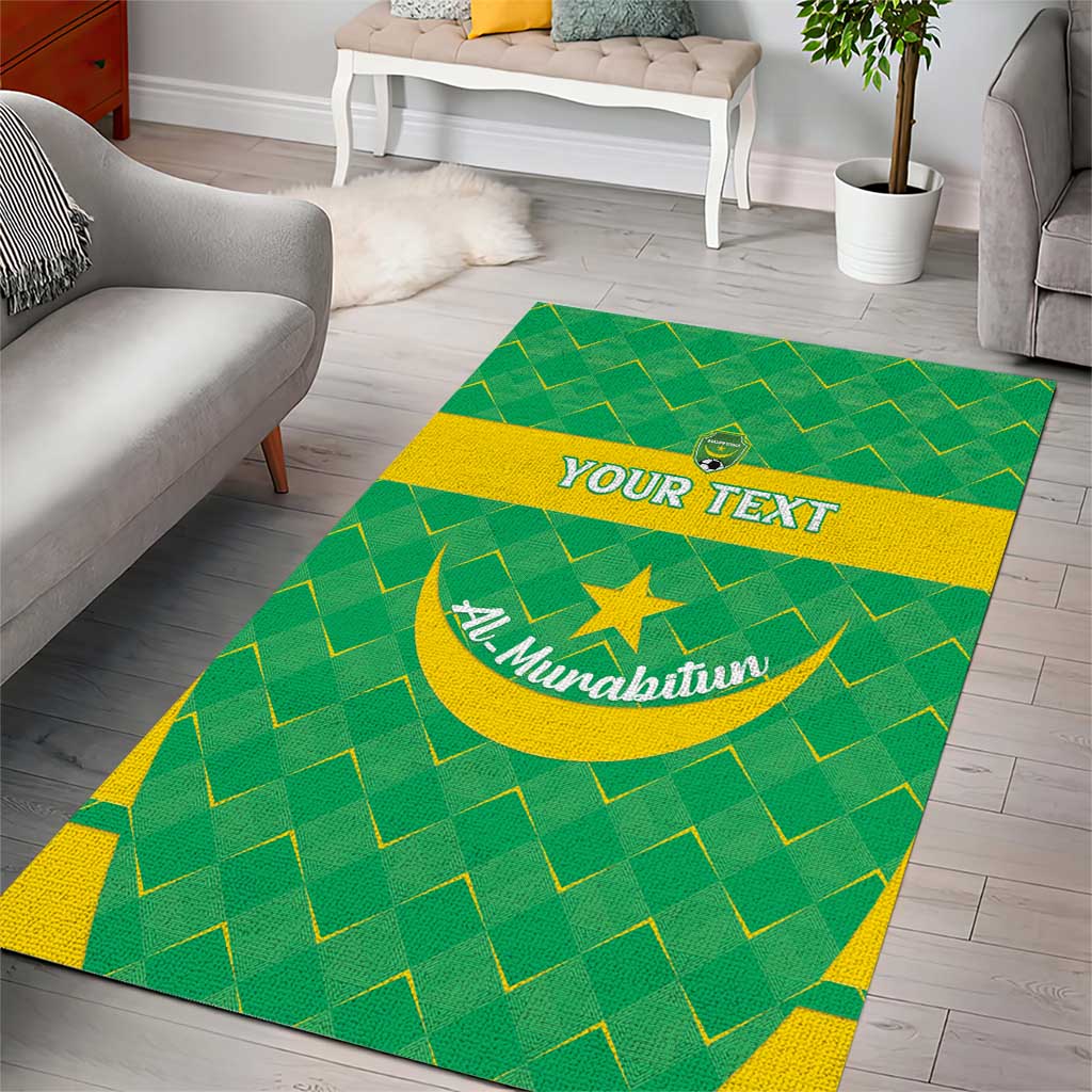 Custom Mauritania Beach Soccer 2025 Area Rug Allez Al-Murabitun LT15