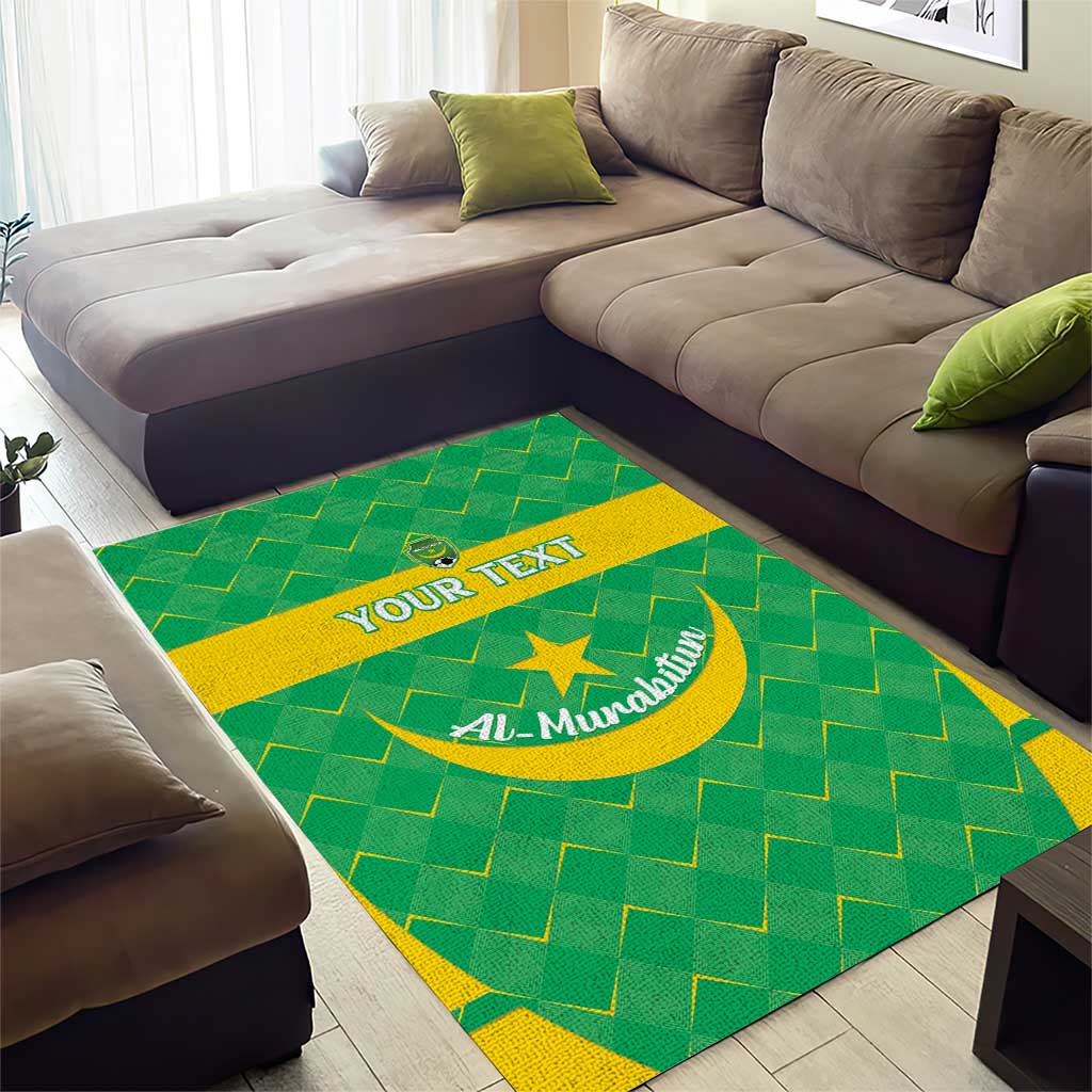 Custom Mauritania Beach Soccer 2025 Area Rug Allez Al-Murabitun LT15