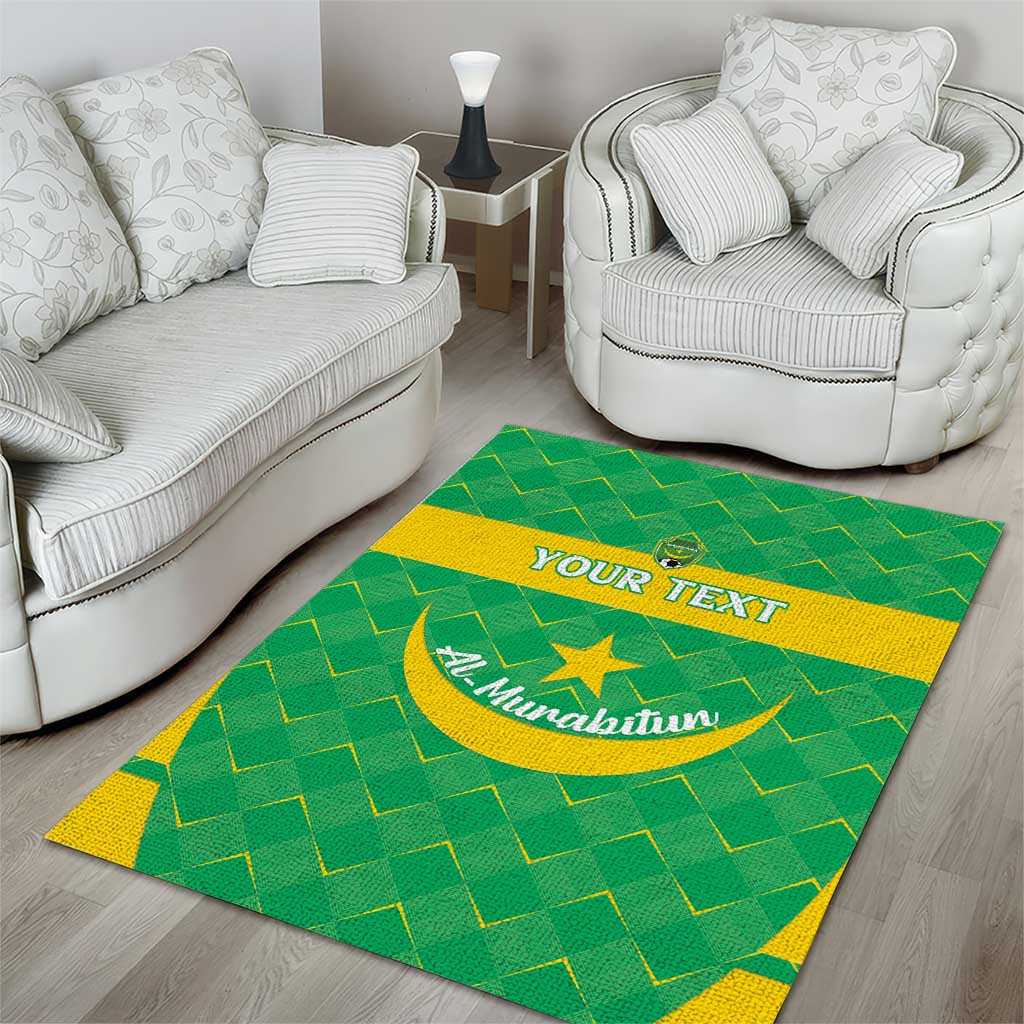 Custom Mauritania Beach Soccer 2025 Area Rug Allez Al-Murabitun LT15